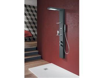 LIGHT / LIGHT PLUS - Wall-mounted multifunction shower panel by Gruppo Geromin - view 2